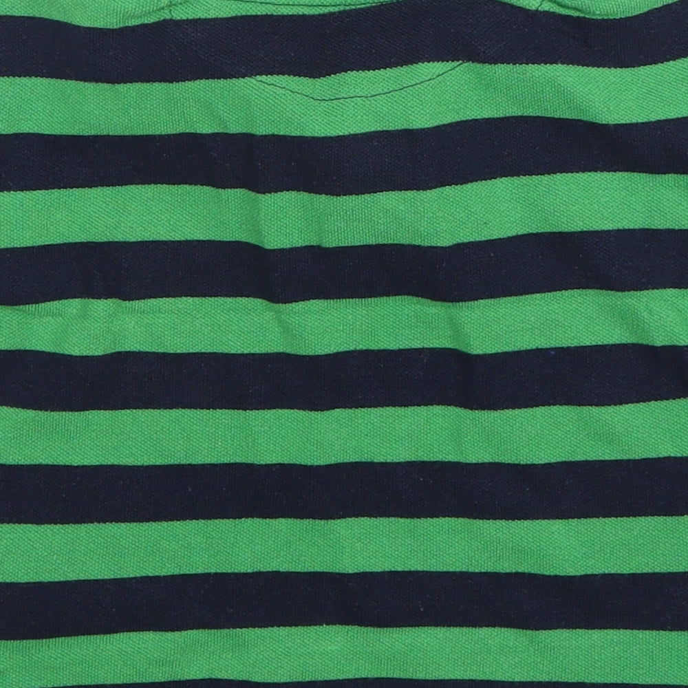 babyGAP Boys Multicoloured Striped Cotton Basic Polo Size 18-24 Months Collared