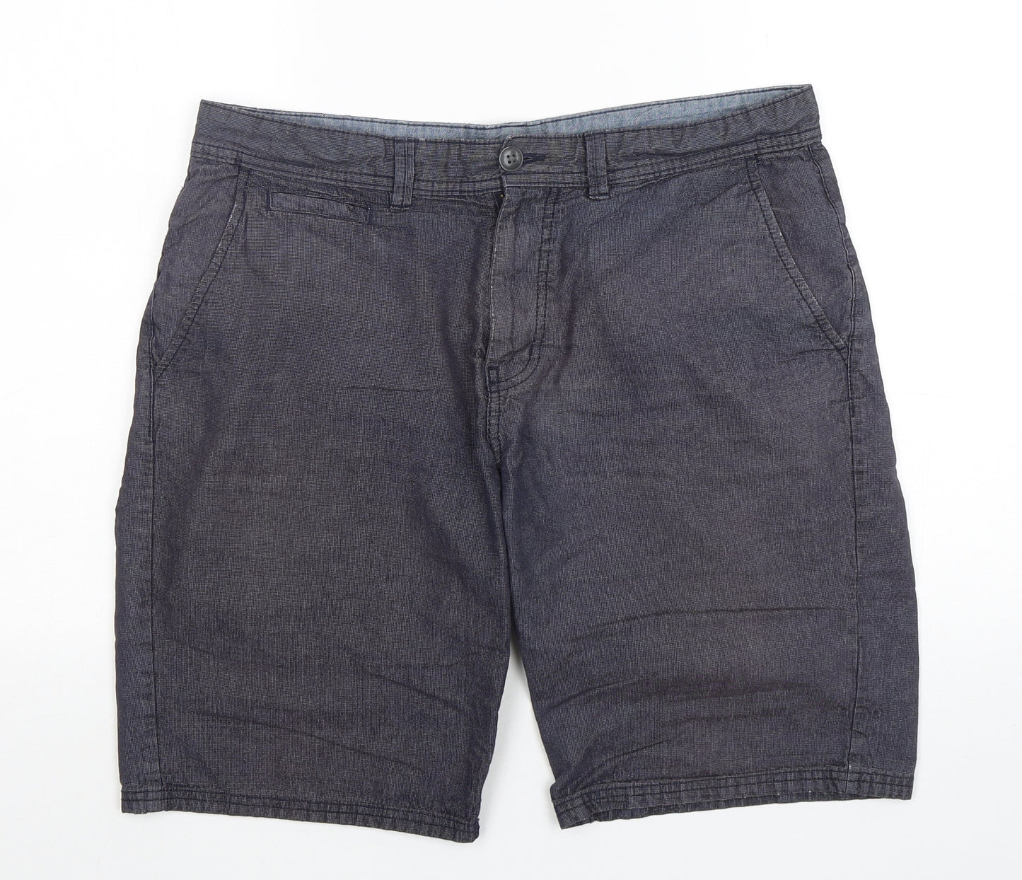 Boston Crew Mens Blue  Cotton Chino Shorts Size 34 L11 in Regular