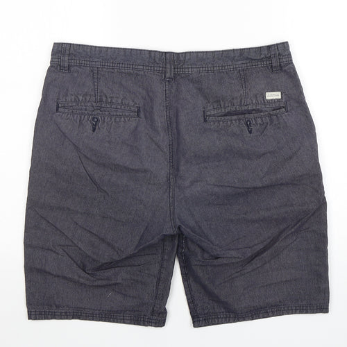 Boston Crew Mens Blue  Cotton Chino Shorts Size 34 L11 in Regular