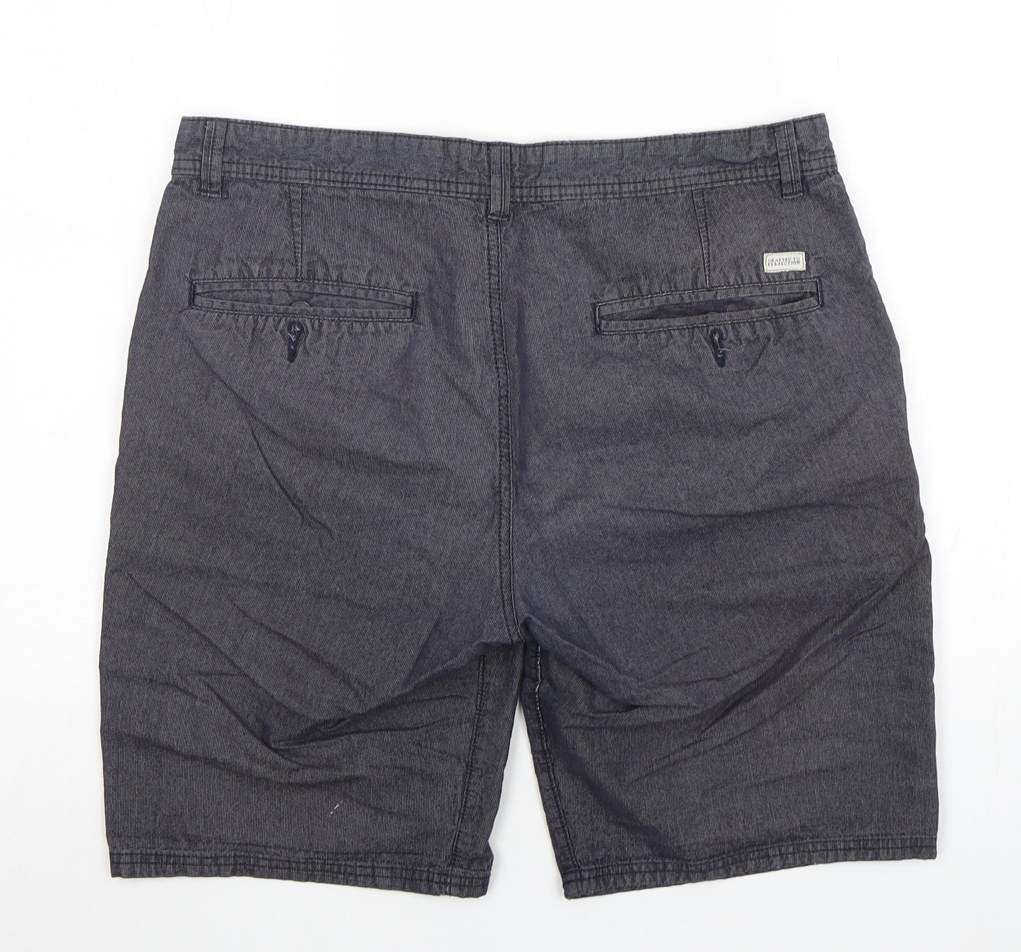 Boston Crew Mens Blue  Cotton Chino Shorts Size 34 L11 in Regular