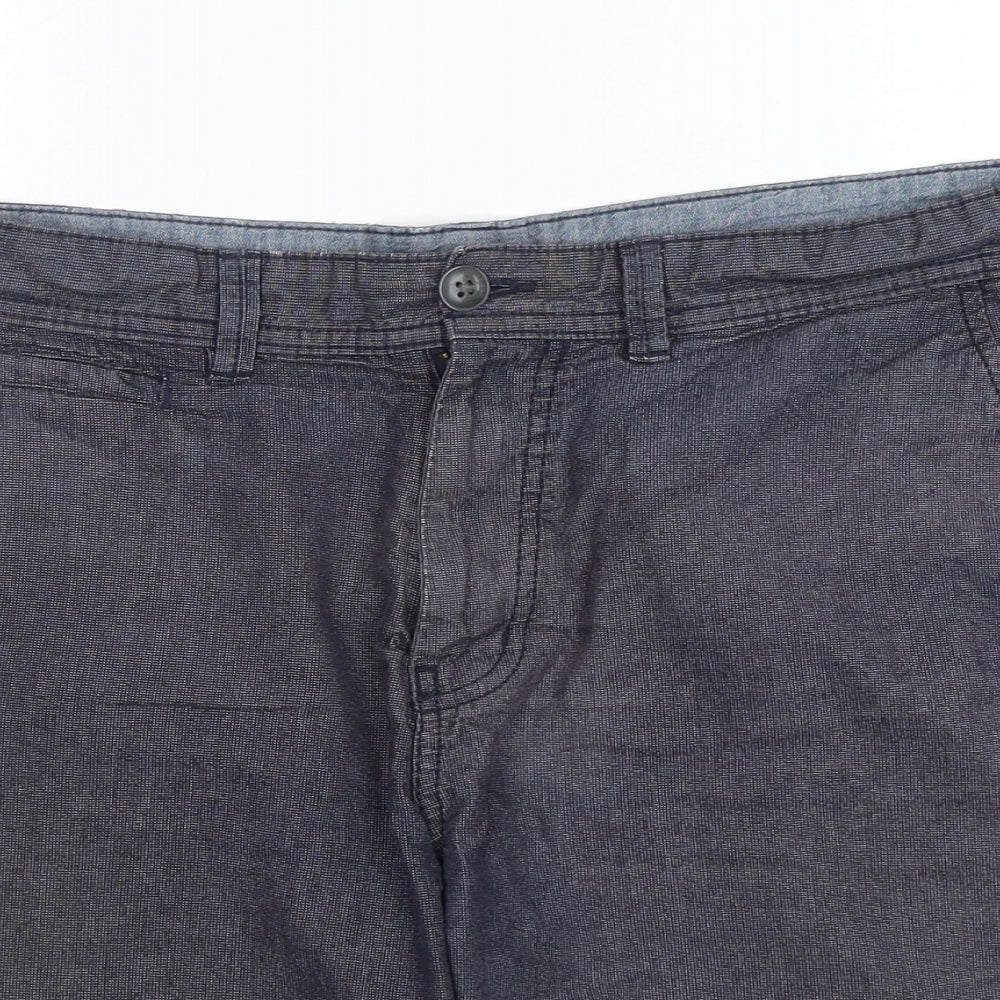 Boston Crew Mens Blue  Cotton Chino Shorts Size 34 L11 in Regular