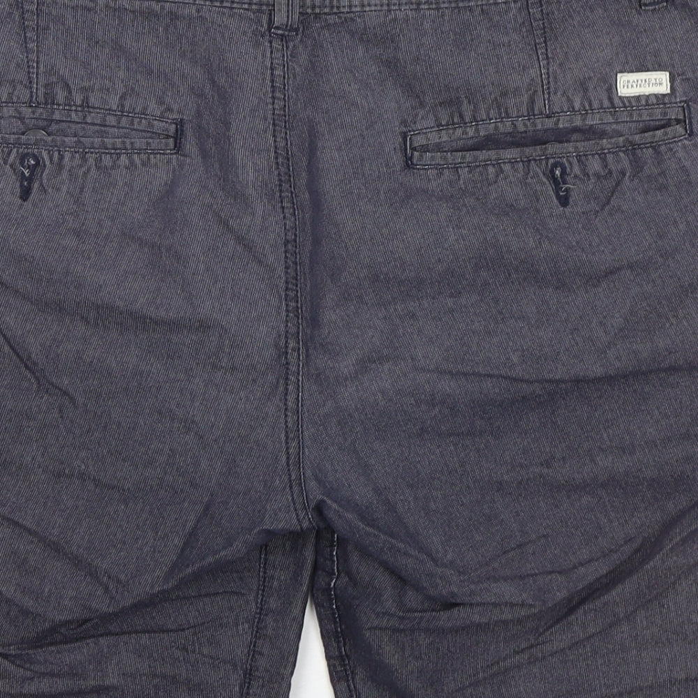 Boston Crew Mens Blue  Cotton Chino Shorts Size 34 L11 in Regular