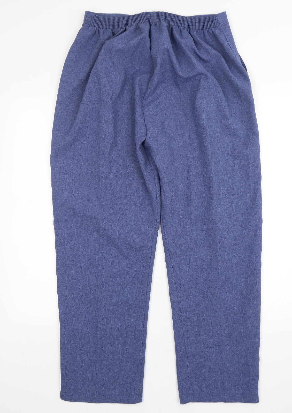 Preworn Womens Blue  Polyester Trousers  Size 18 L28 in Regular