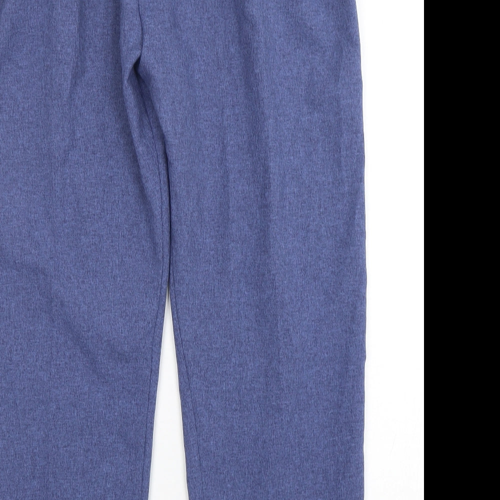 Preworn Womens Blue  Polyester Trousers  Size 18 L28 in Regular