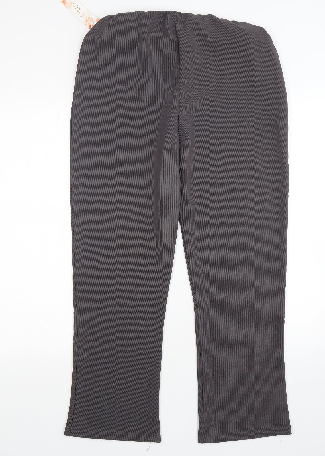 Style Plus  Womens Grey  Polyester Trousers  Size XL L27 in Regular