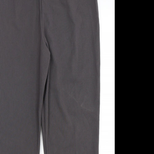 Style Plus  Womens Grey  Polyester Trousers  Size XL L27 in Regular
