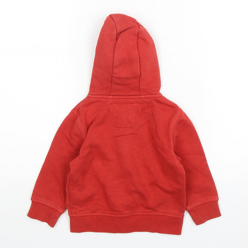 NEXT Boys Red  Cotton Full Zip Jumper Size 12-18 Months