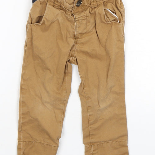 NEXT Boys Beige  Cotton Capri Trousers Size 9 Months