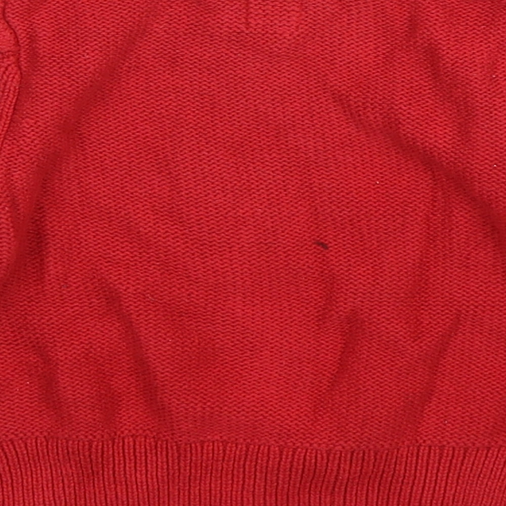 Gap Boys Red  Cotton Pullover Jumper Size 12-18 Months  Pullover