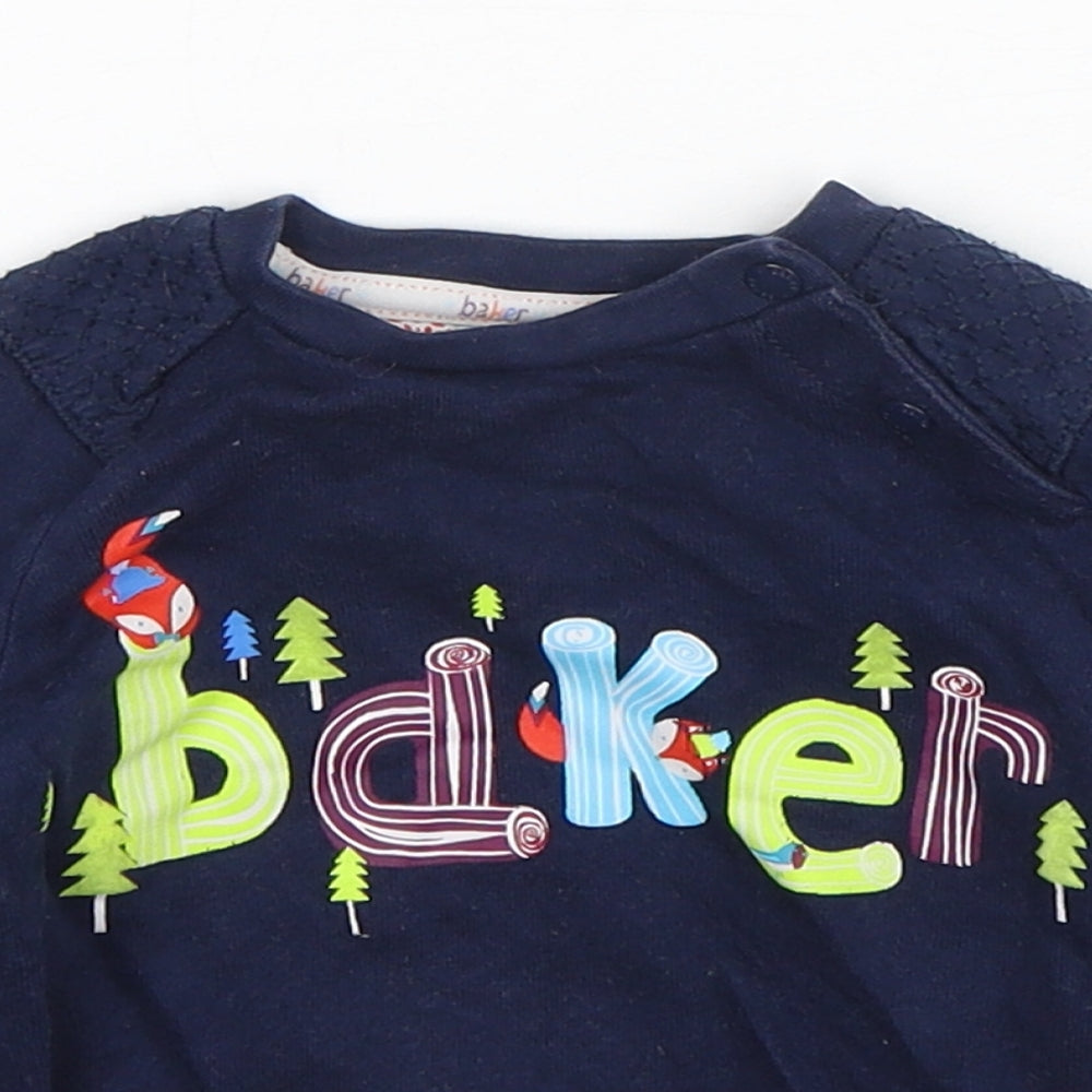 Ted Baker  Boys Blue  Cotton Pullover Jumper Size 6-9 Months  Pullover
