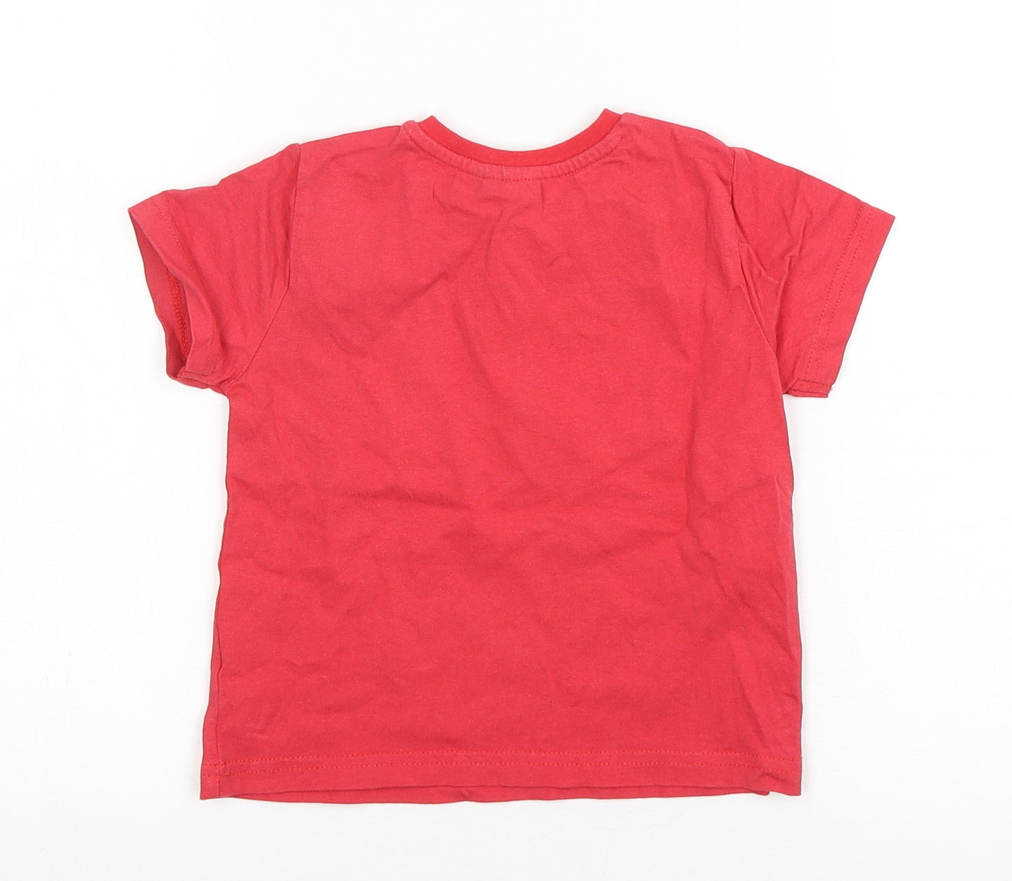 Rebel Boys Red  Cotton Basic T-Shirt Size 18-24 Months Round Neck Pullover - Star Wars