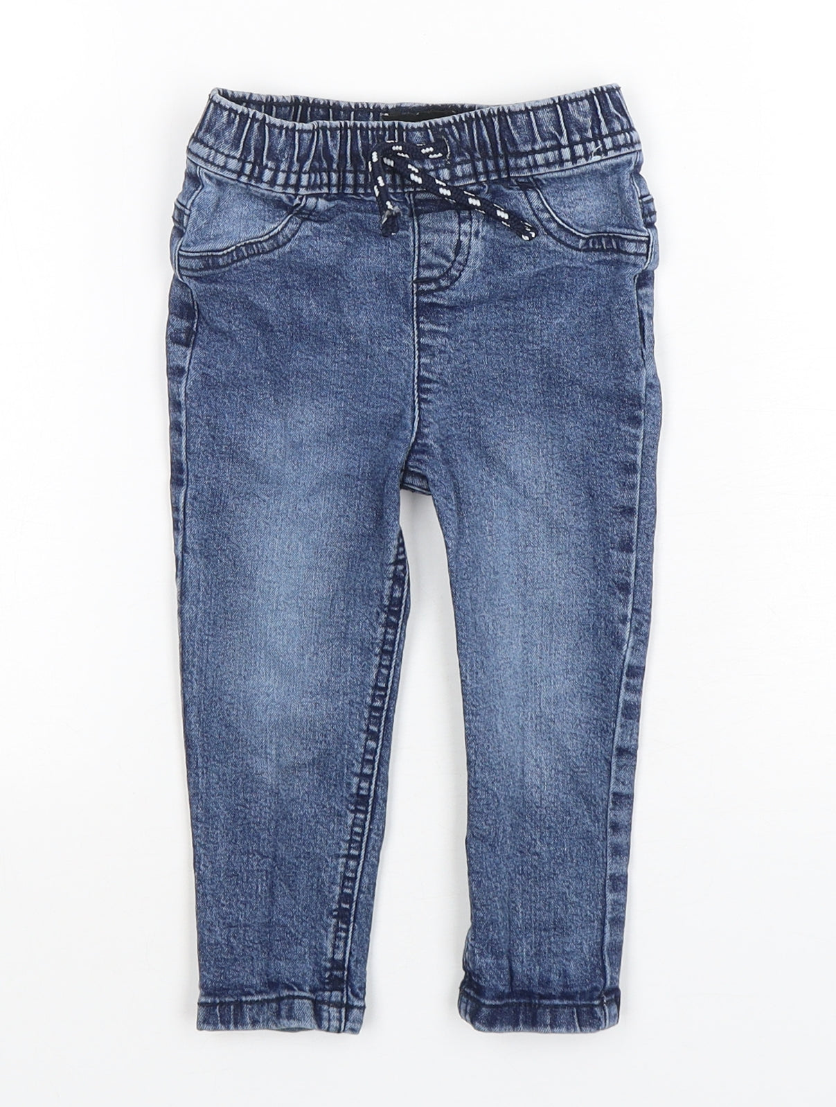 Denim Co Boys Blue  Cotton Capri Jeans Size 12-18 Months