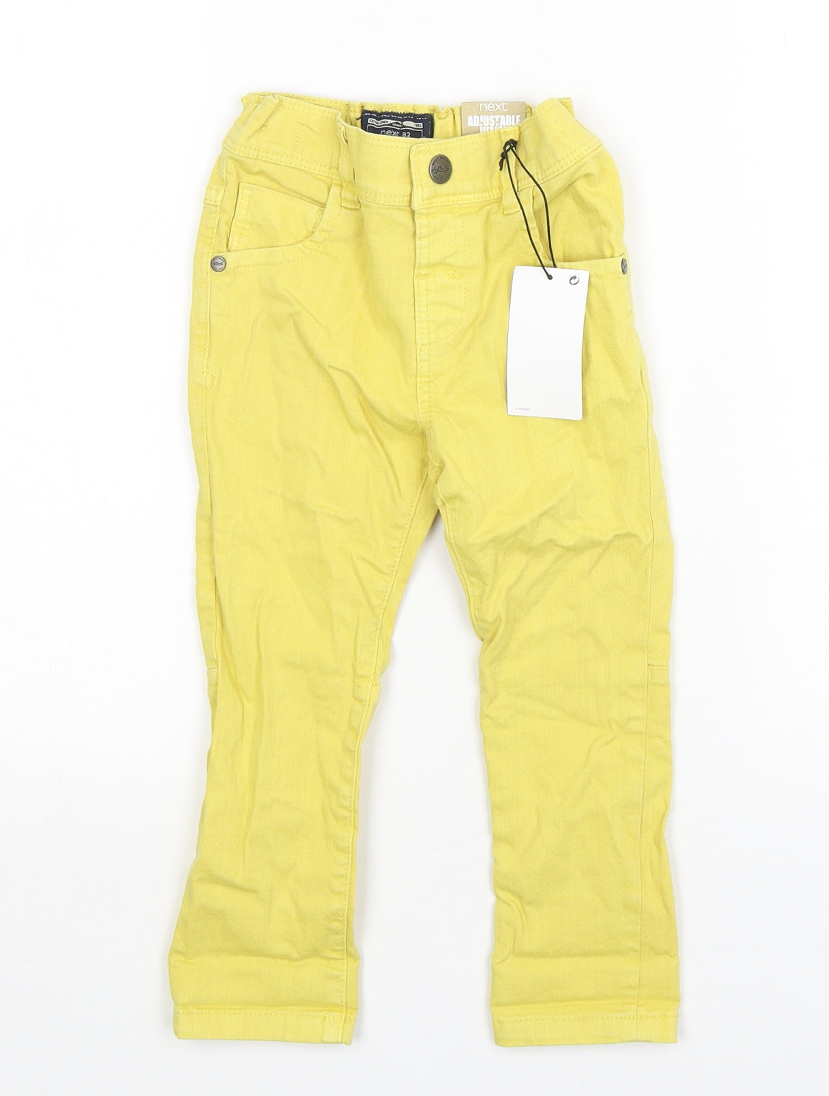 NEXT Boys Yellow  Cotton Capri Jeans Size 18-24 Months