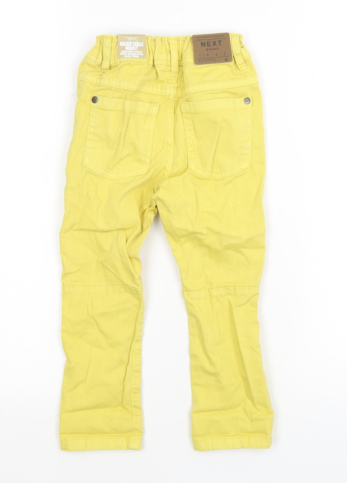 NEXT Boys Yellow  Cotton Capri Jeans Size 18-24 Months