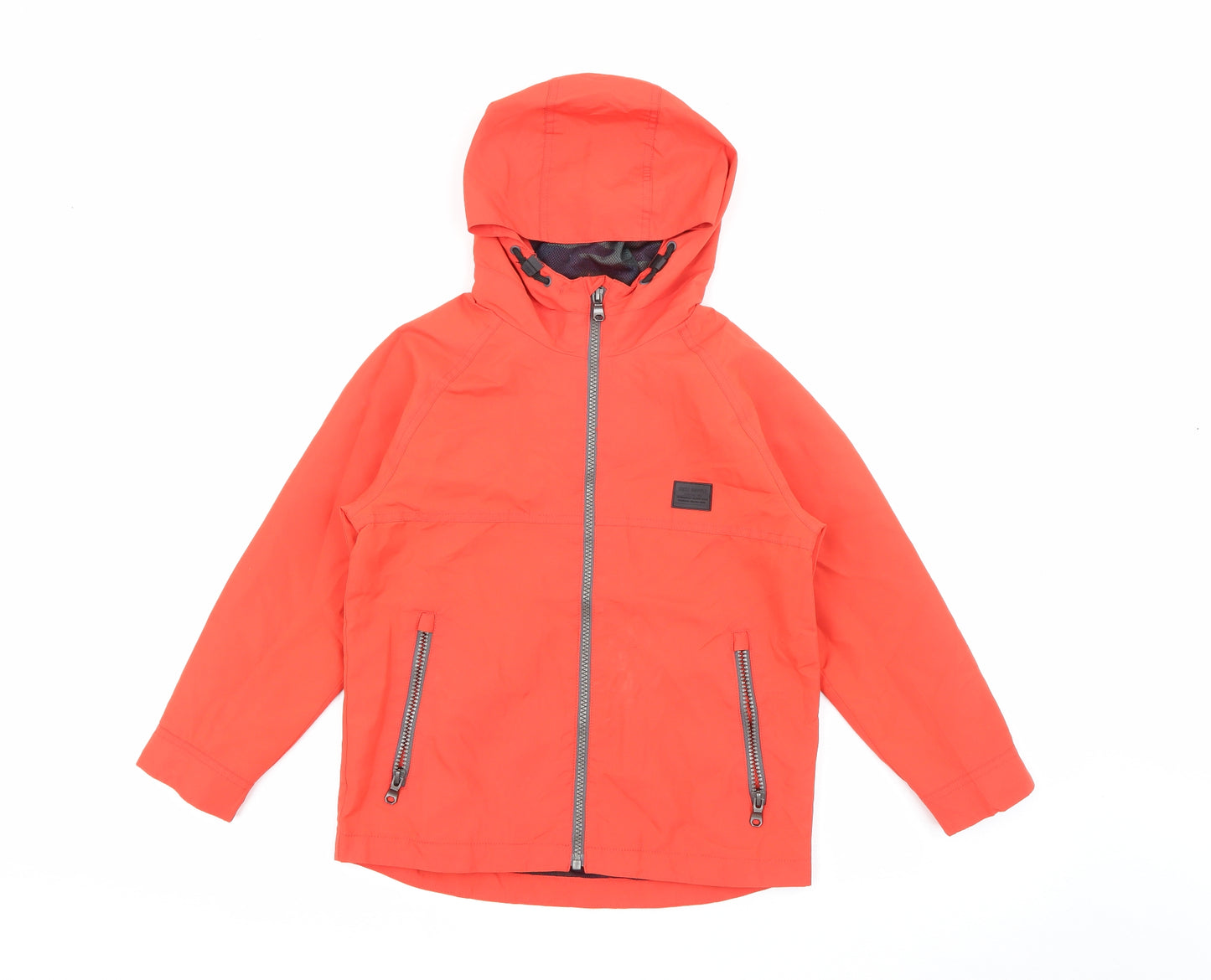 NEXT Boys Red   Jacket Coat Size 7 Years  Zip