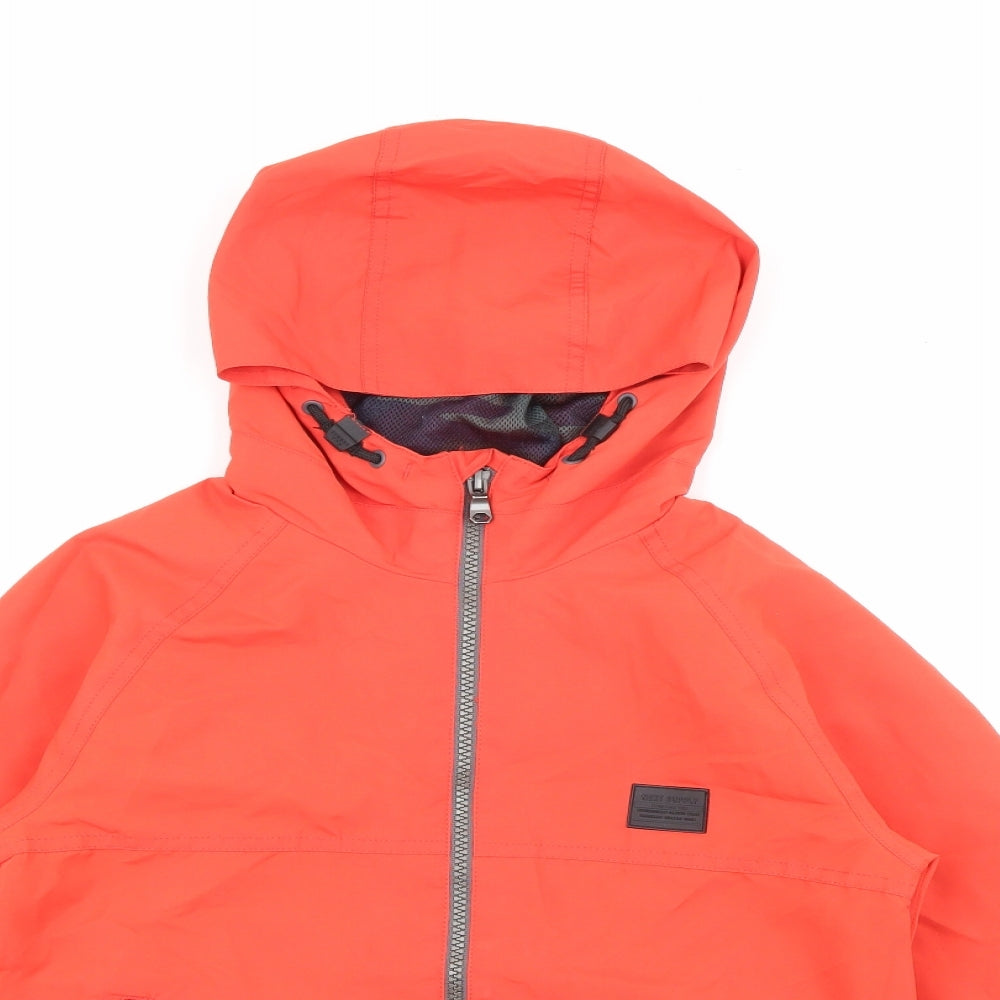 NEXT Boys Red   Jacket Coat Size 7 Years  Zip