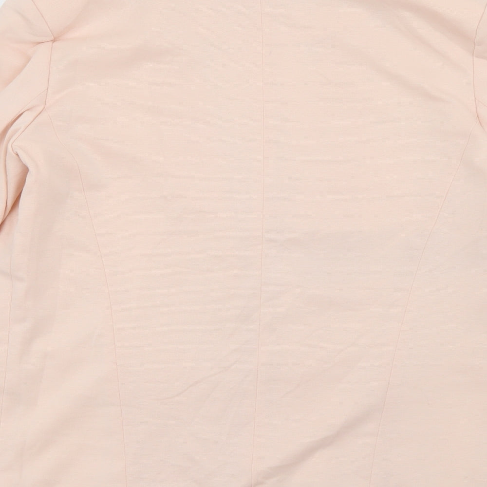 Haoduoyi Womens Pink  Polyester Jacket Blazer Size XL