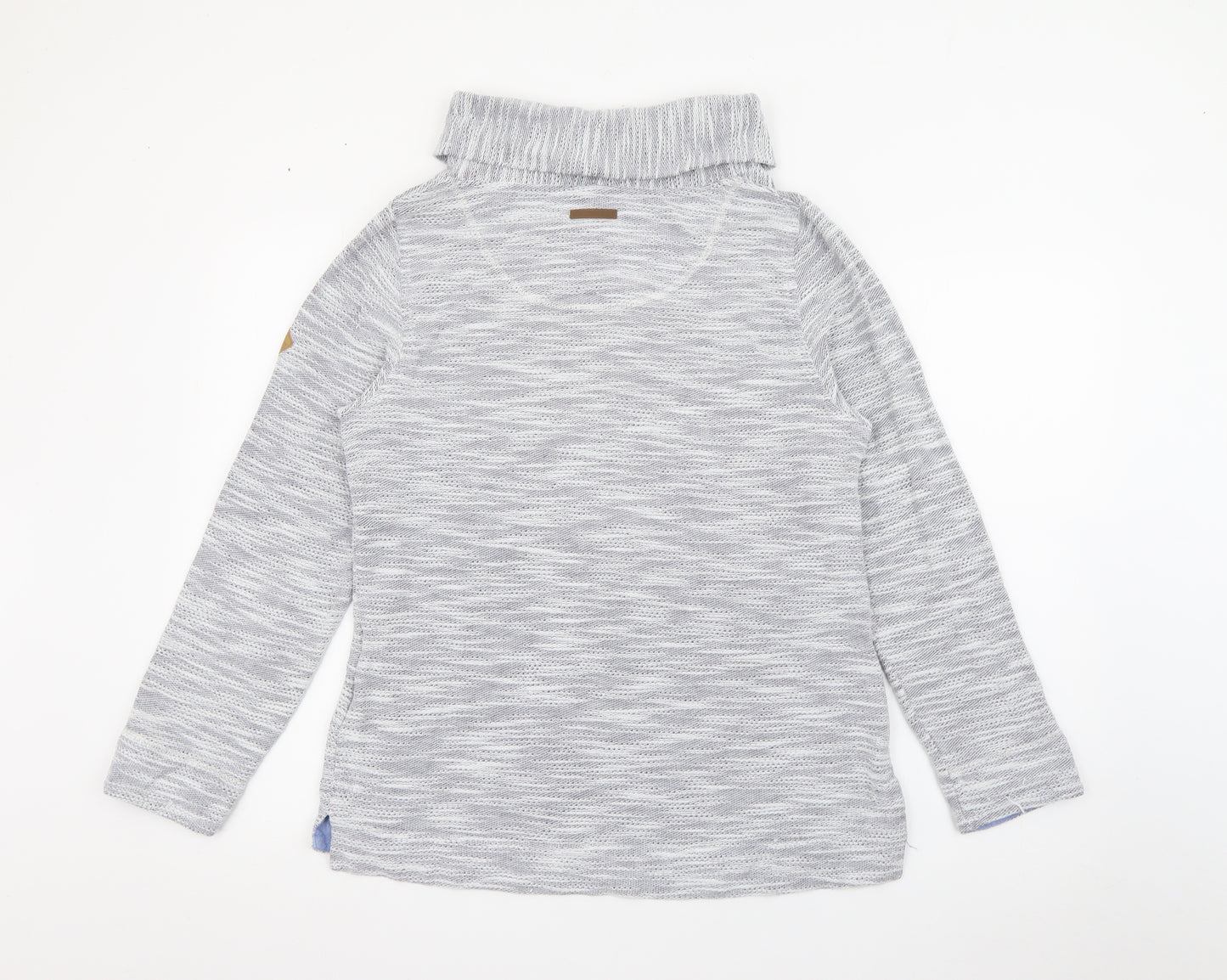 Regatta Womens Grey Roll Neck  Cotton Pullover Jumper Size 12