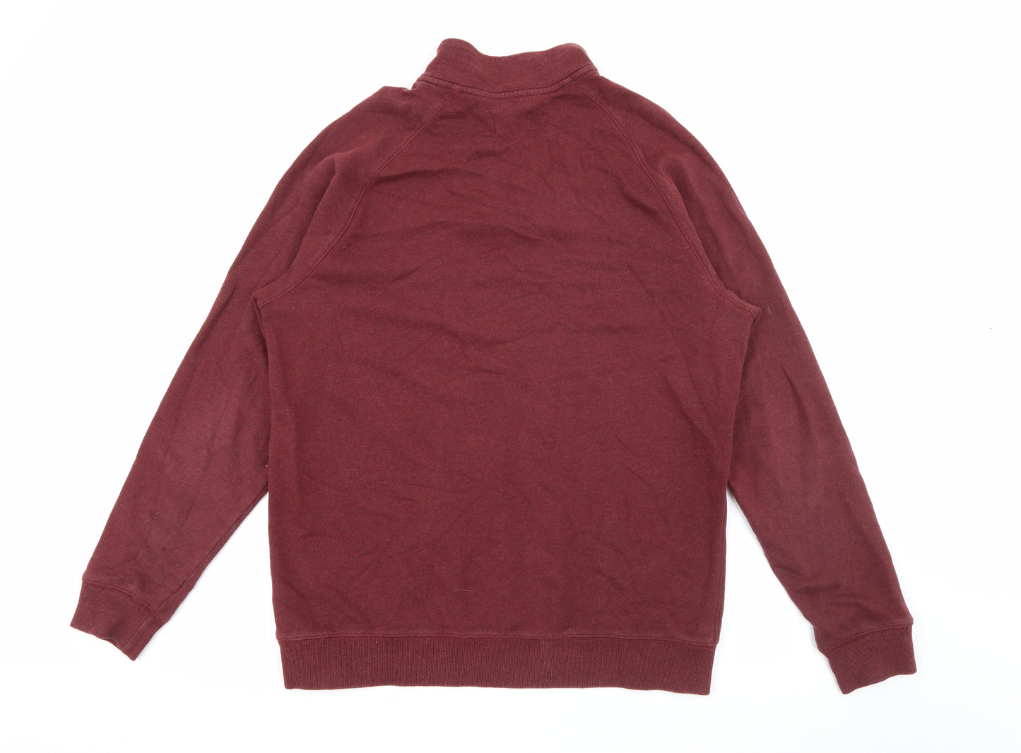 Farah Mens Red High Neck  Cotton Pullover Jumper Size XL