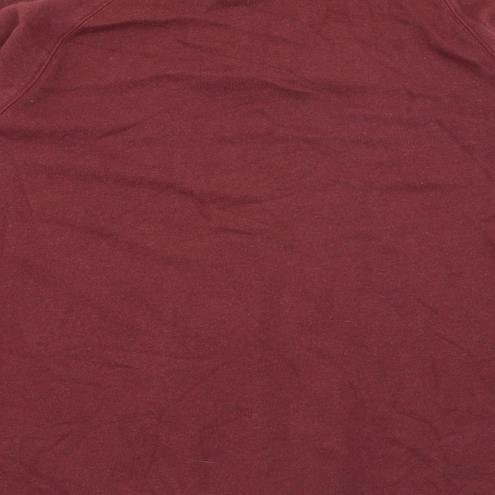 Farah Mens Red High Neck  Cotton Pullover Jumper Size XL