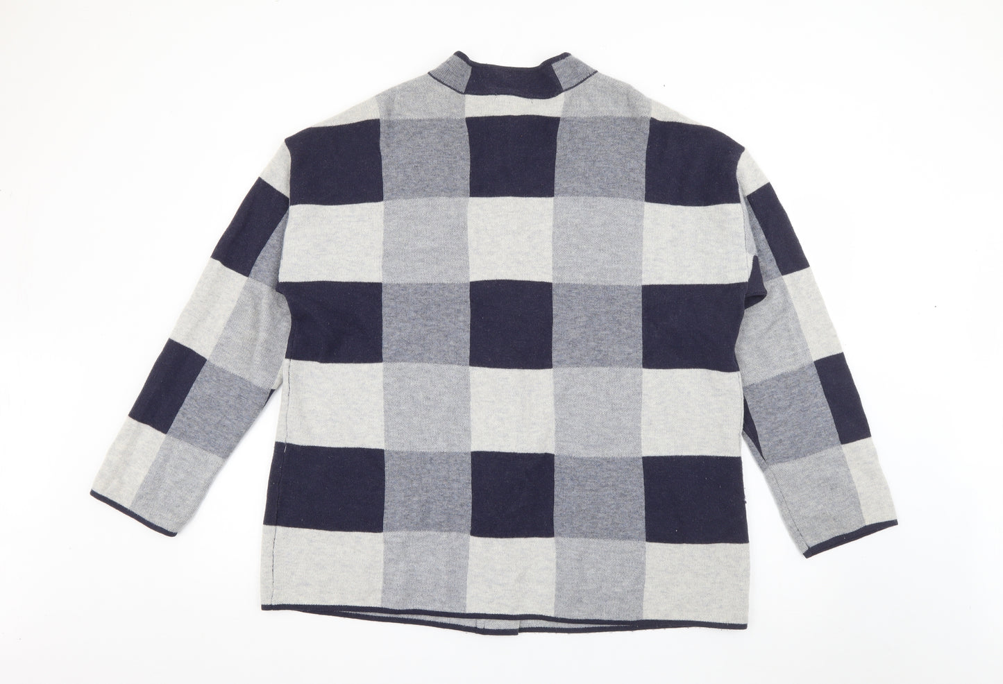 Foil Womens Blue Check  Jacket  Size 14  Zip