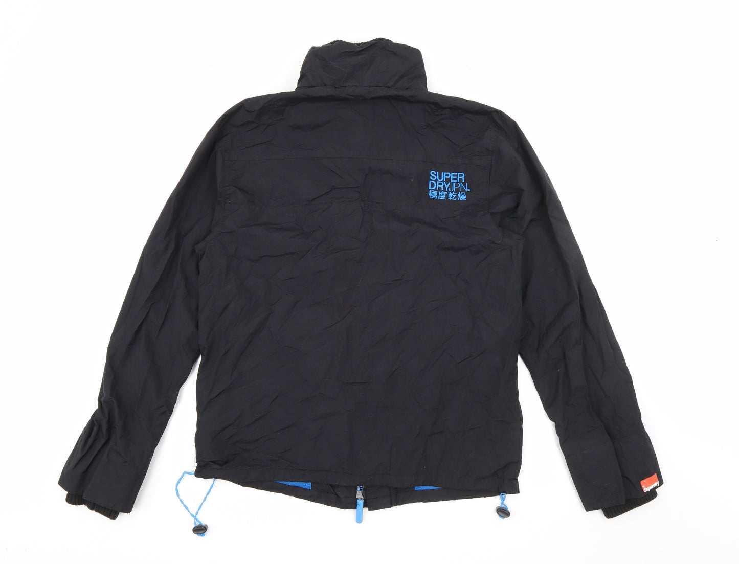 Superdry Mens Black   Jacket Coat Size L  Zip