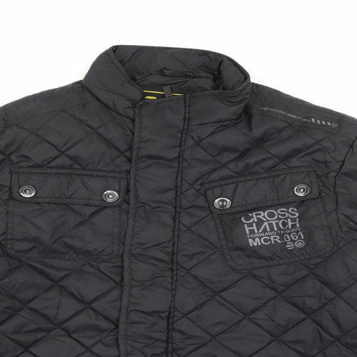 Crosshatch Mens Black   Jacket Coat Size L  Zip