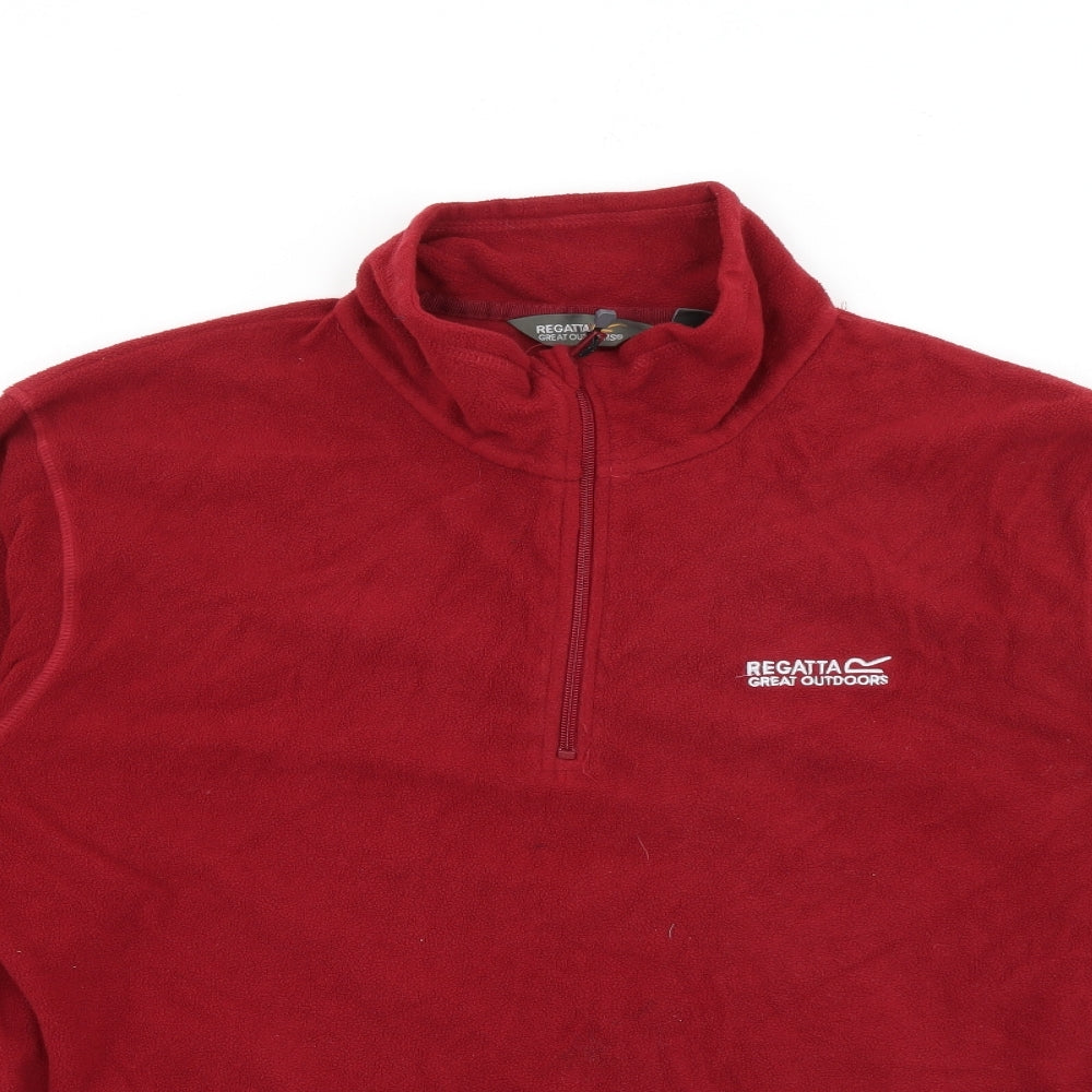 Regatta Mens Red High Neck  Polyester Pullover Jumper Size L