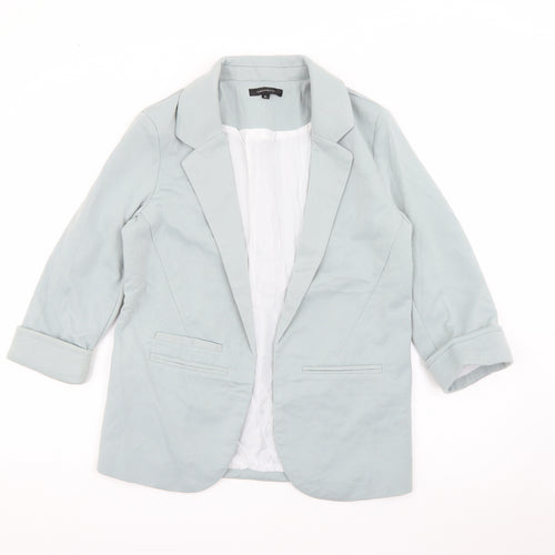 Haoduoyi Womens Blue  Polyester Jacket Blazer Size XL