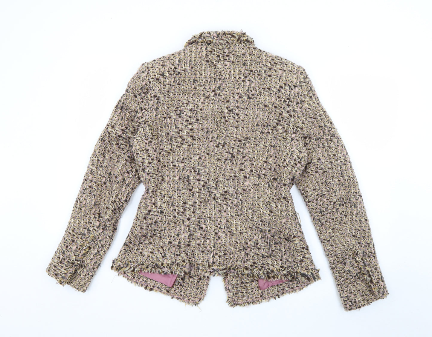 Wallis Womens Multicoloured  Acrylic Jacket Blazer Size 10