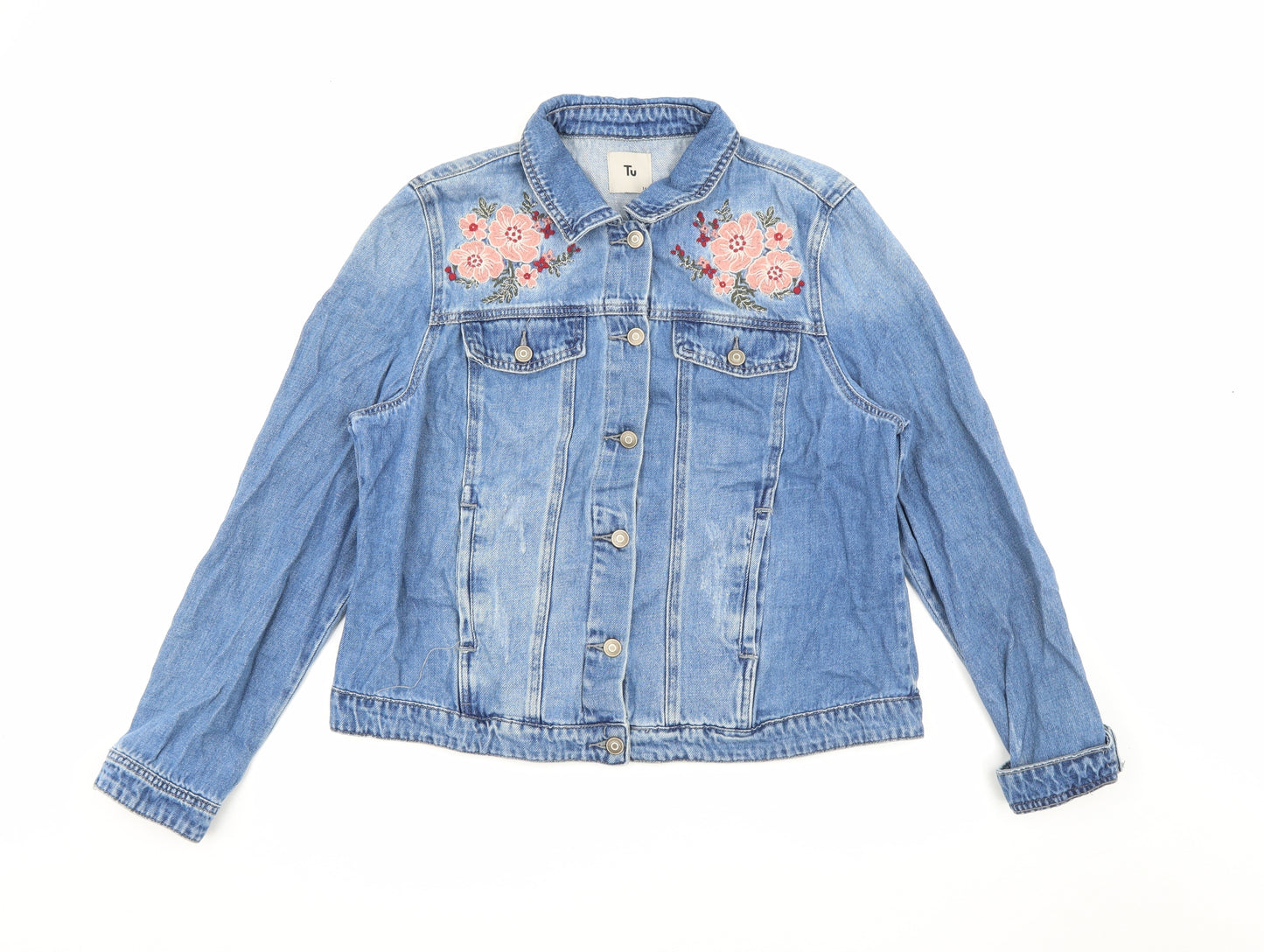 TU Womens Blue     Size 16  Button