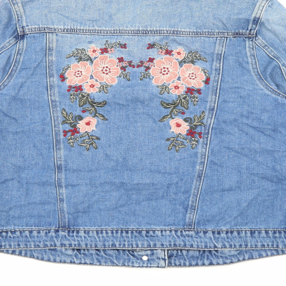 TU Womens Blue     Size 16  Button