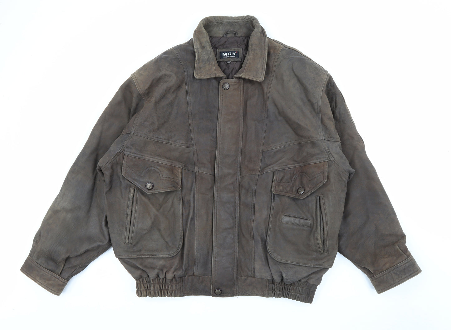 MDK Mens Brown   Jacket Coat Size 2XL  Zip