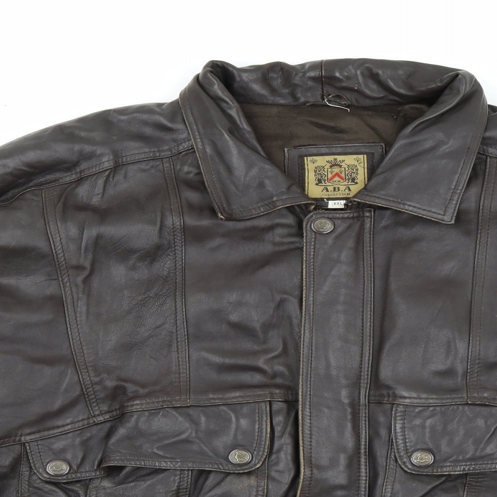 ABA Mens Brown   Jacket Coat Size 2XL  Zip