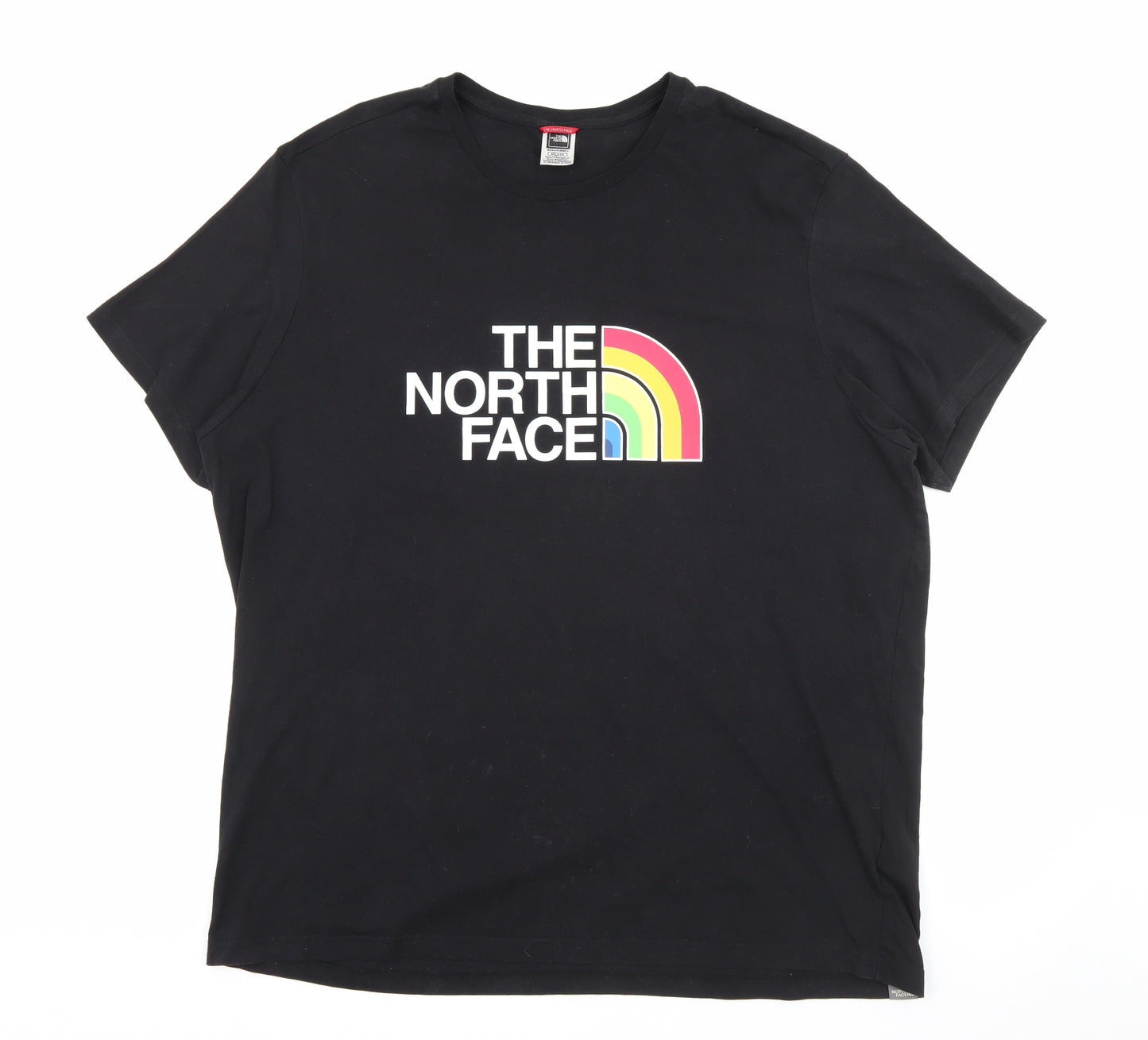 The North Face Mens Black  Cotton  T-Shirt Size 2XL Crew Neck
