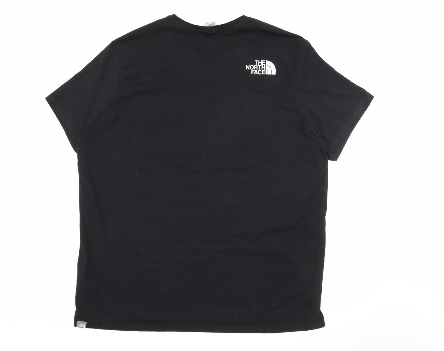 The North Face Mens Black  Cotton  T-Shirt Size 2XL Crew Neck