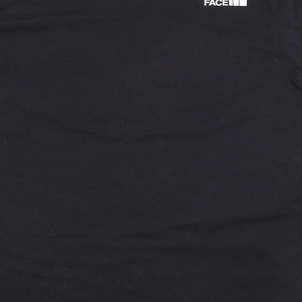 The North Face Mens Black  Cotton  T-Shirt Size 2XL Crew Neck
