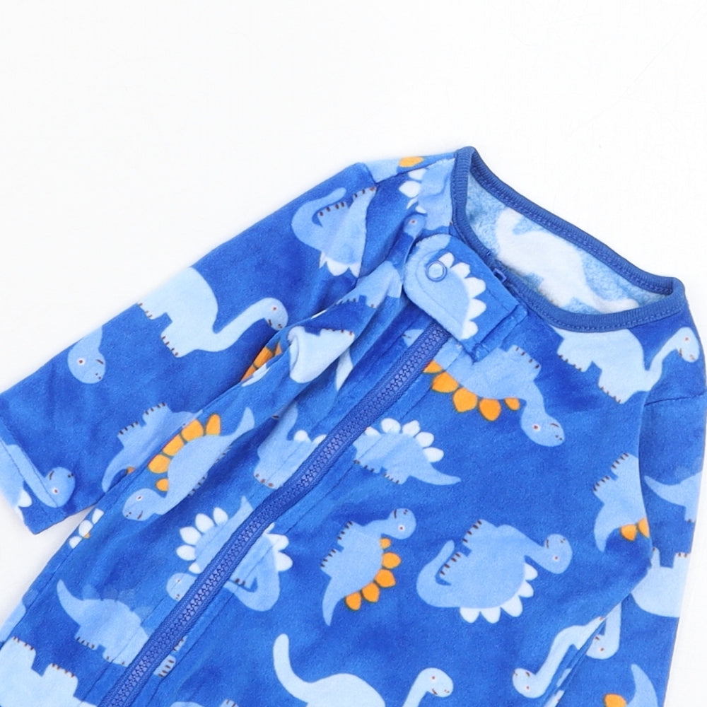 Dunnes Stores Boys Black Solid Polyester Cami One Piece Size 0-3 Months  Zip - Dinosaur