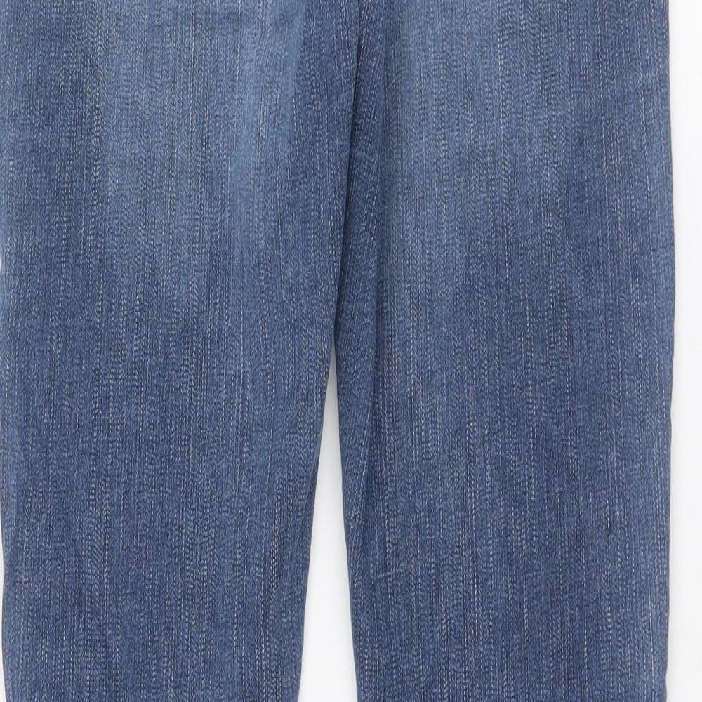 H&M Womens Blue  Cotton Skinny Jeans Size 29 L31 in Regular Zip