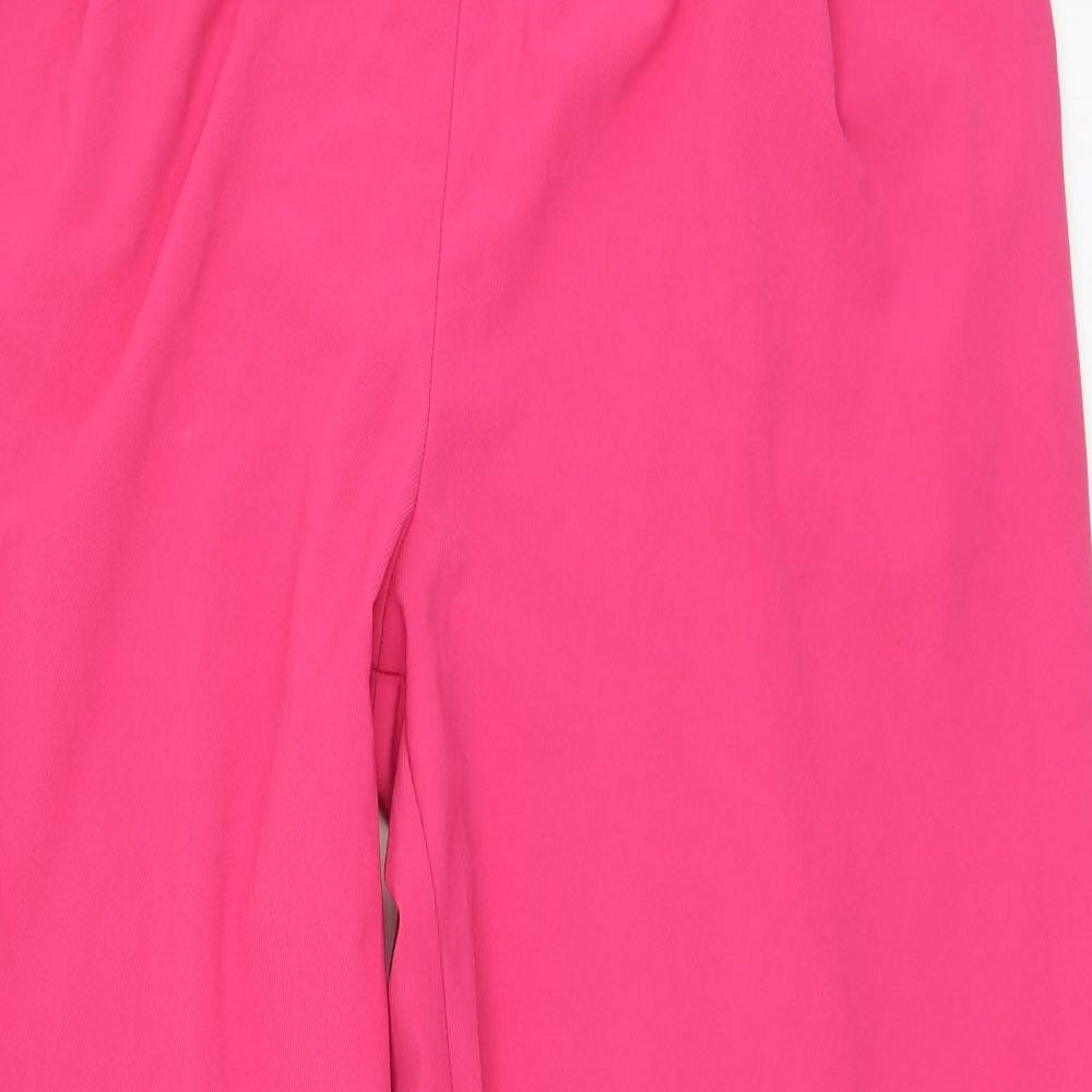 Primark Womens Pink  Polyester Trousers  Size 16 L28 in Regular Tie