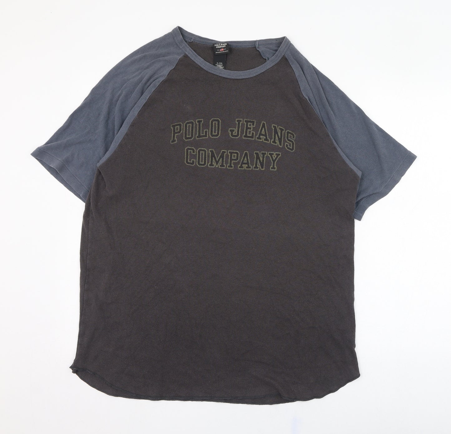 Polo Ralph Lauren Mens Grey  Cotton  T-Shirt Size XL Round Neck