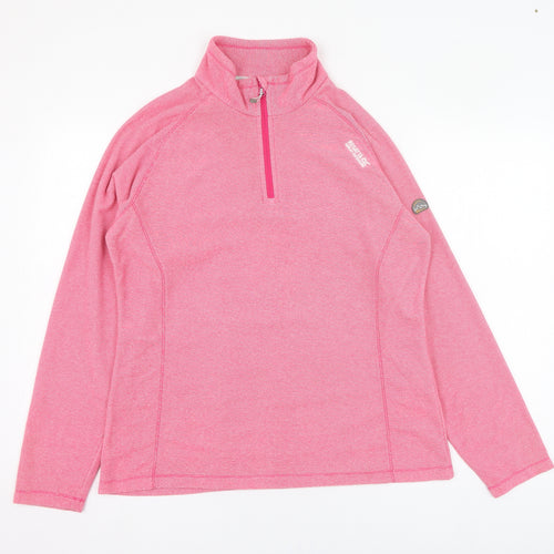 Regatta Womens Pink  Polyester Pullover Sweatshirt Size 14  Pullover - Fleece