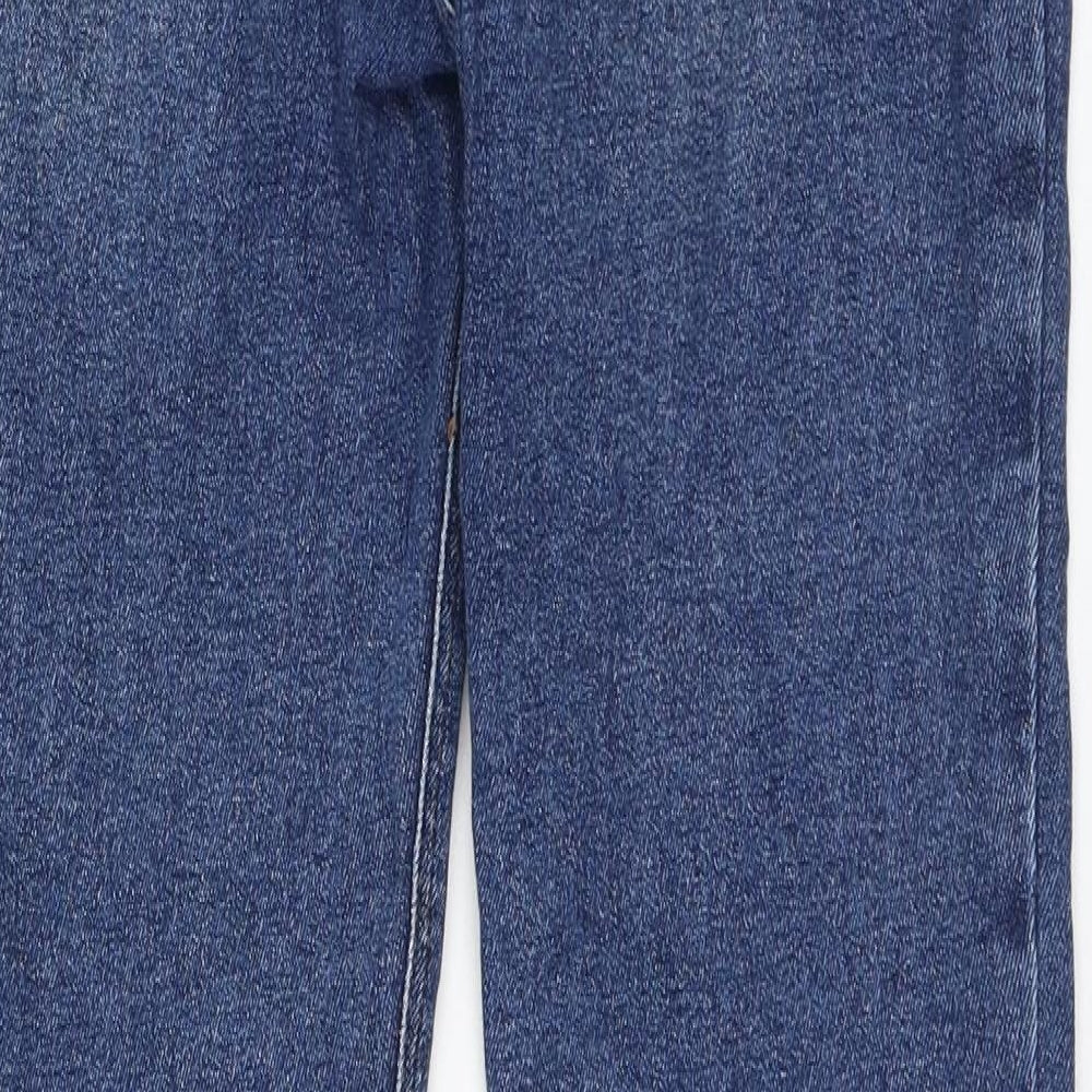 River Island Womens Blue  Cotton Skinny Jeans Size 12 L30 in Regular Zip