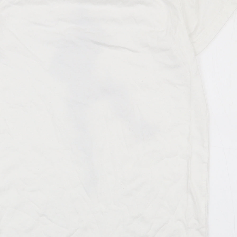Matalan Boys White  100% Cotton Basic T-Shirt Size M Round Neck Pullover - Fortnite