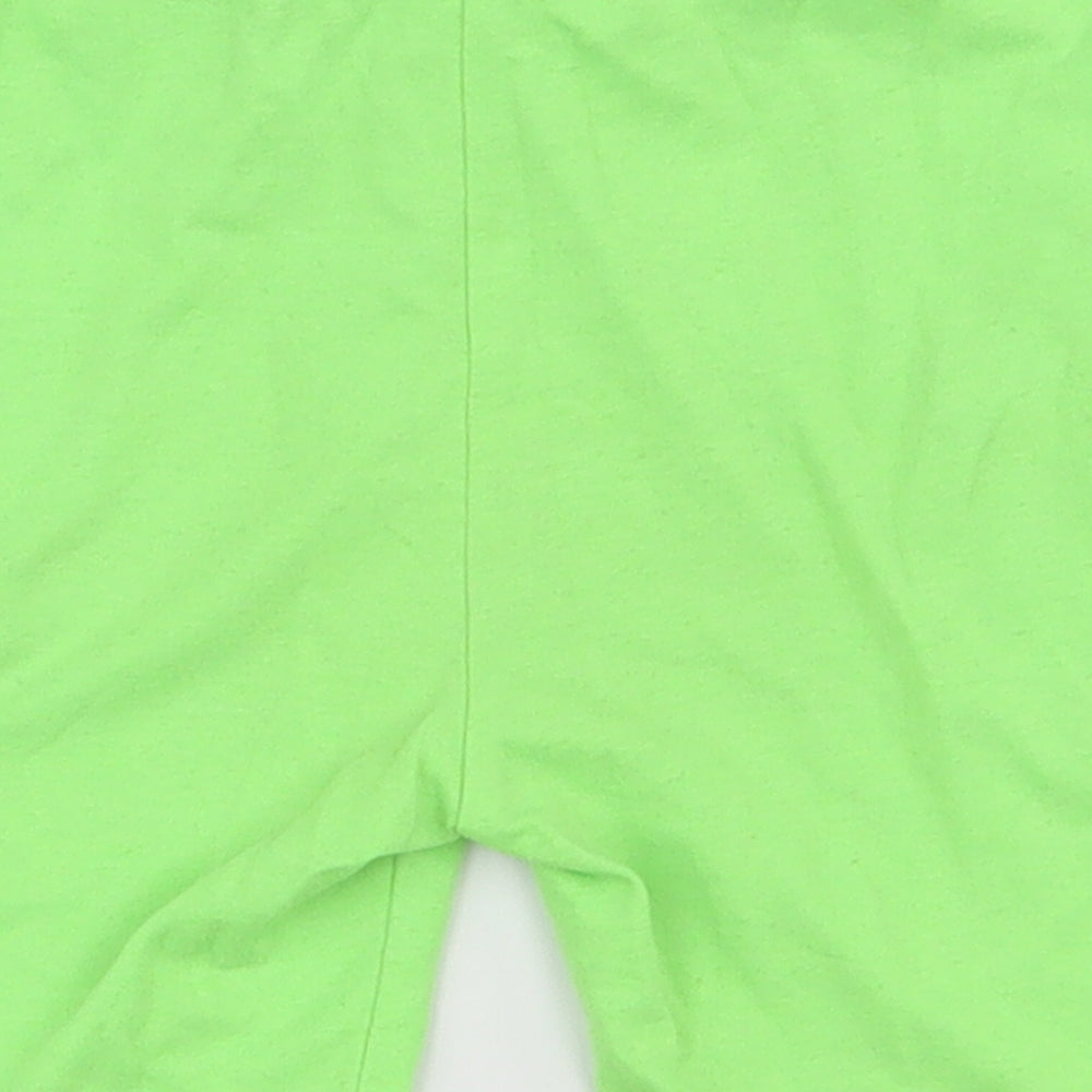 F&F Boys Green  Polyester Sweat Shorts Size 3-4 Years  Regular Drawstring