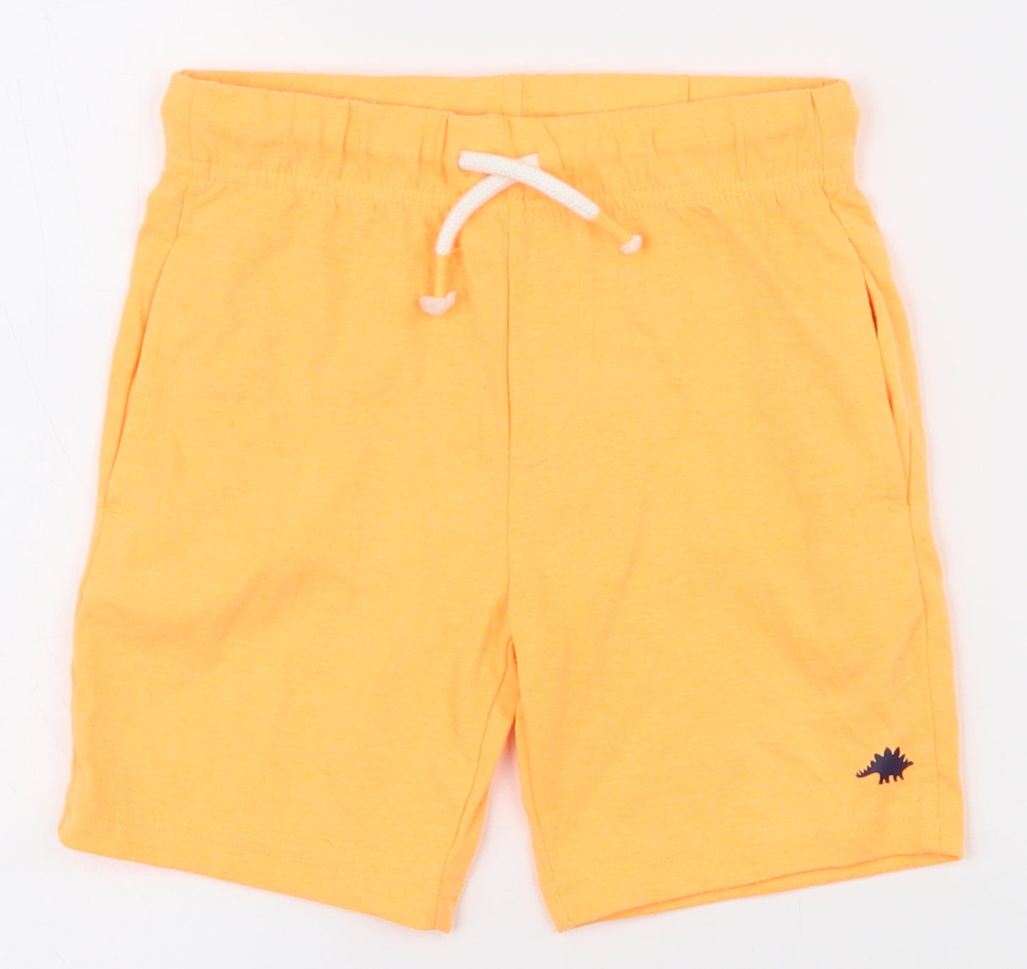 F&F Boys Orange  Polyester Sweat Shorts Size 4-5 Years  Regular Drawstring