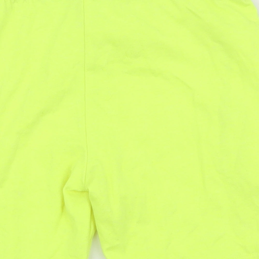 F&F Boys Yellow  Polyester Sweat Shorts Size 4-5 Years  Regular Drawstring