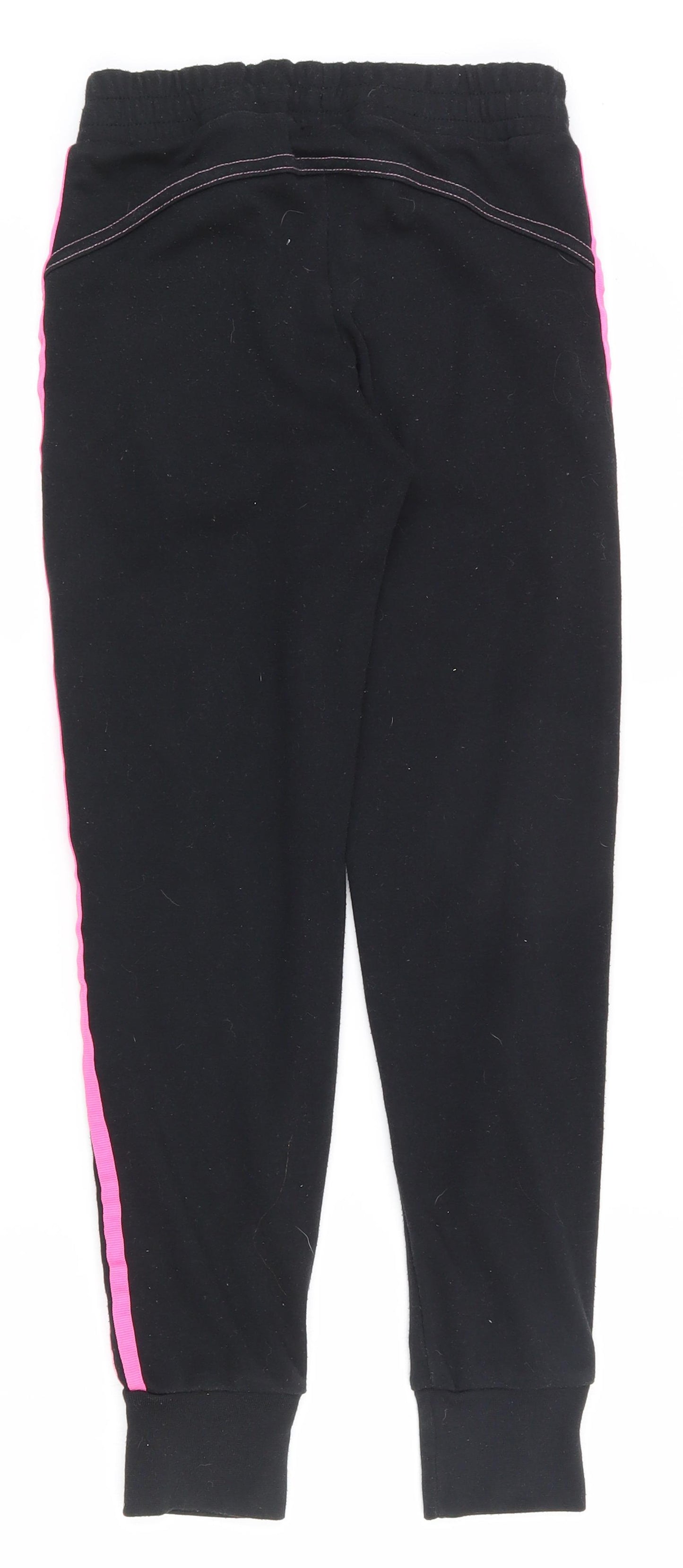 Lonsdale Girls Black  Polyester Jogger Trousers Size 9-10 Years  Regular Drawstring