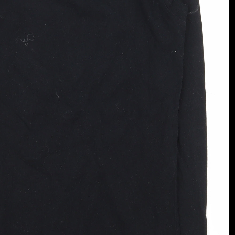 Dunnes Stores Boys Black  100% Cotton Basic T-Shirt Size 9-10 Years Round Neck Pullover