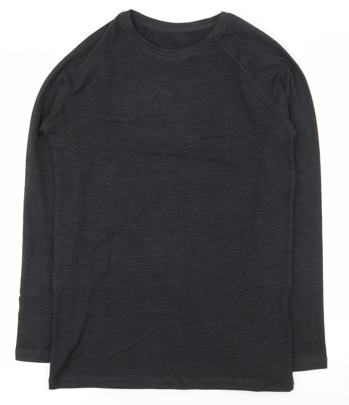 Dunnes Stores Boys Grey  Polyester Basic T-Shirt Size 10-11 Years Round Neck Pullover